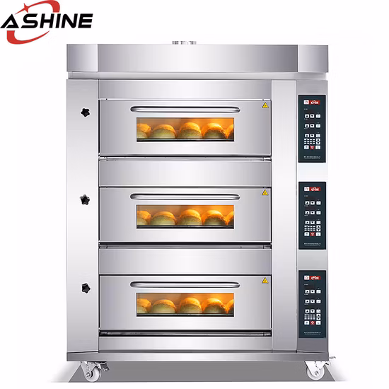 Professional Manufacturer of Commercial Baking Machine 1 2 3 Deck Bakery Equipment Pizza Oven Food Machinery Baking Oven