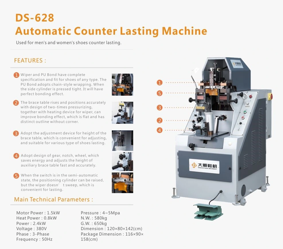 Hydraulic Auto Heel Lasting Shoe Machine