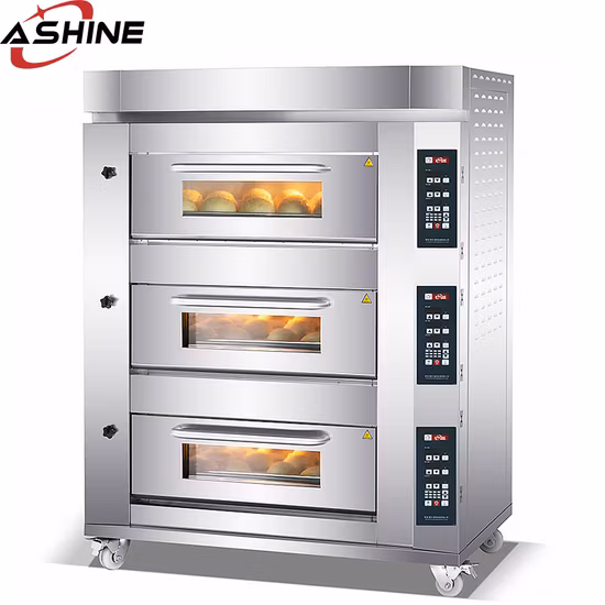 Professional Manufacturer of Commercial Baking Machine 1 2 3 Deck Bakery Equipment Pizza Oven Food Machinery Baking Oven