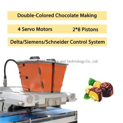 Moldagem de barra centralizada para fabricação de doces, máquina de moldagem de equipamentos de chocolate, mini depositante